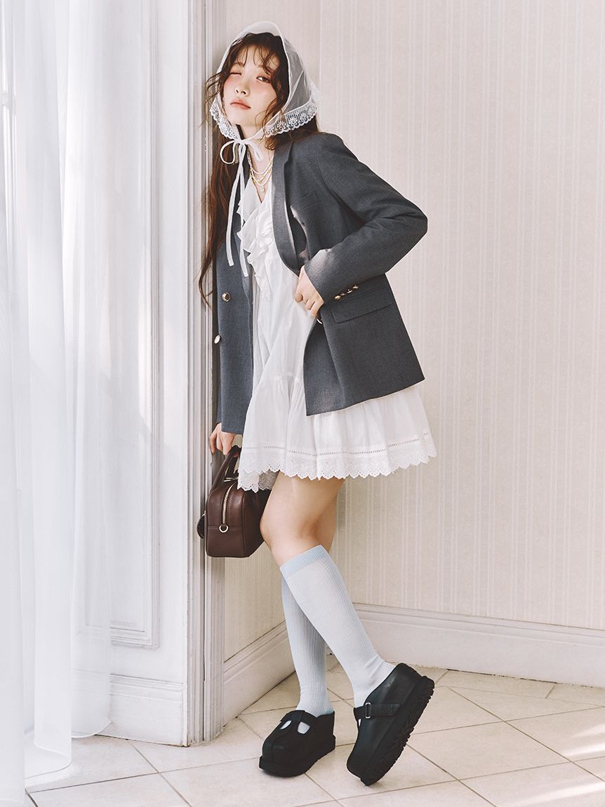 LILY BROWN「シアーリブハイソックス」|ソックス|