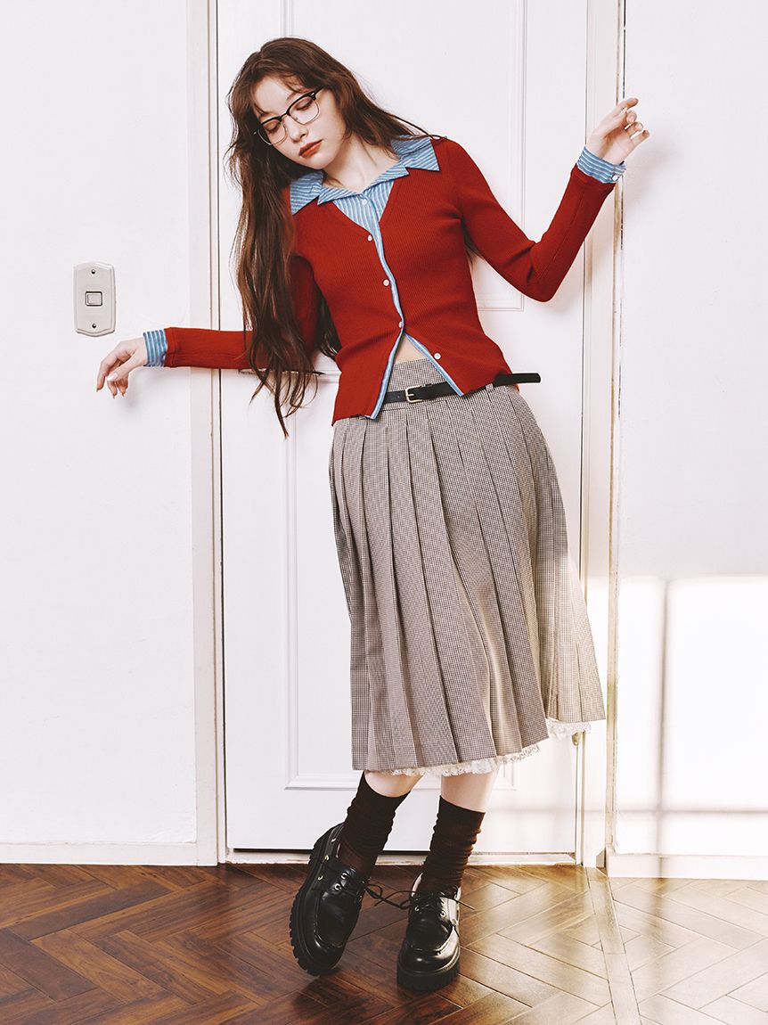 LILY BROWN「シアーリブハイソックス」|ソックス|