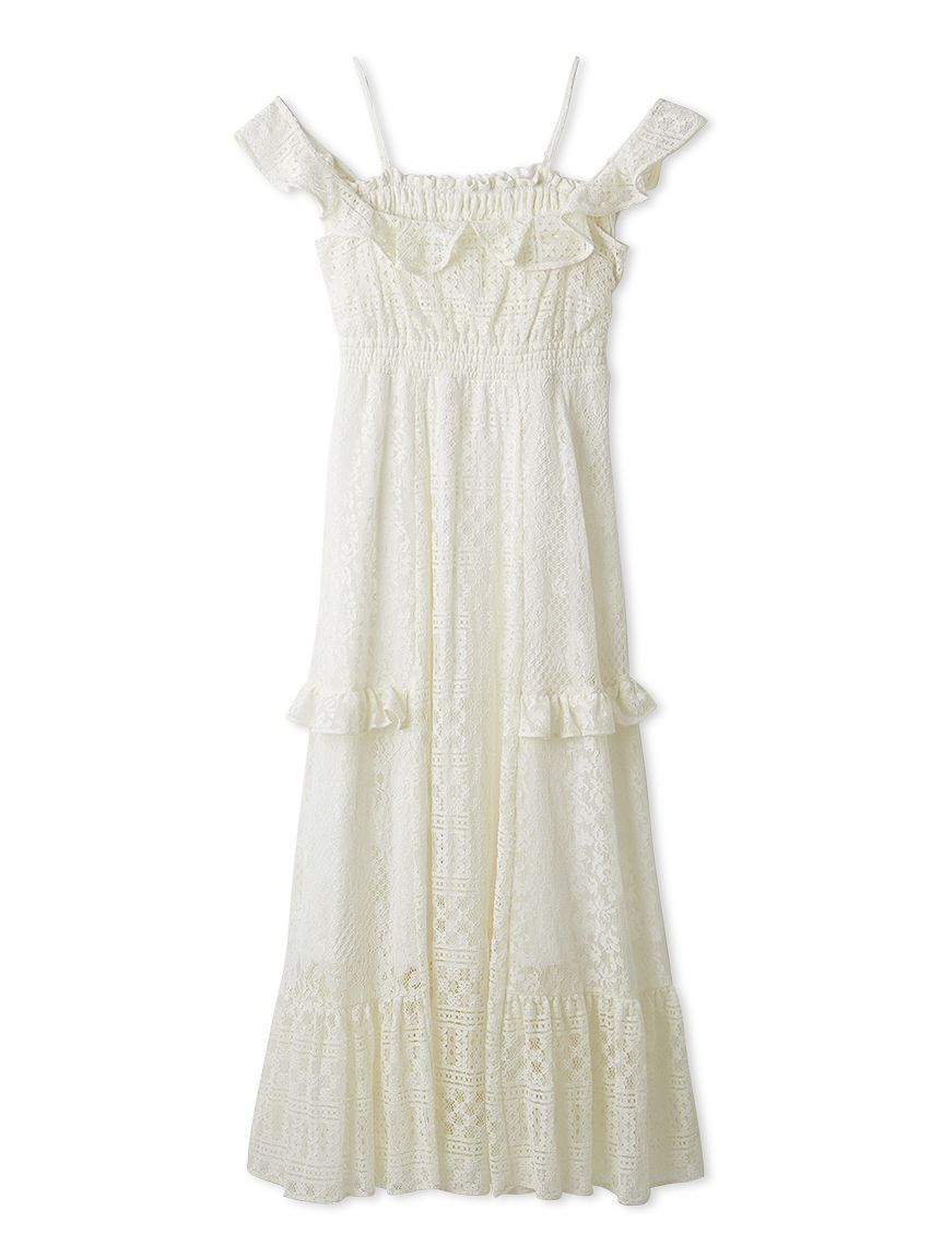LILY BROWN「パッチワークレースワンピース」|ワンピース|WHT