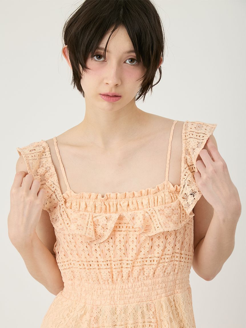 LILY BROWN「パッチワークレースワンピース」|ワンピース|