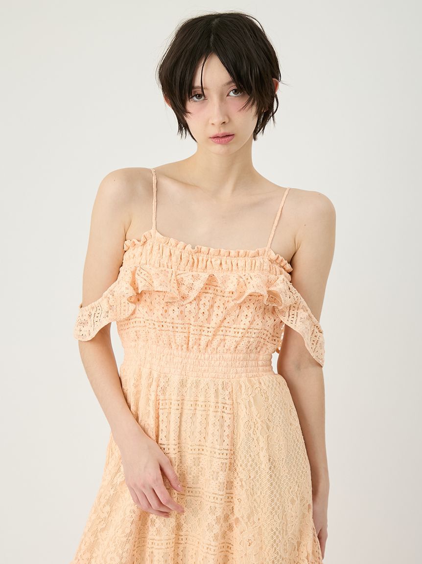 LILY BROWN「パッチワークレースワンピース」|ワンピース|