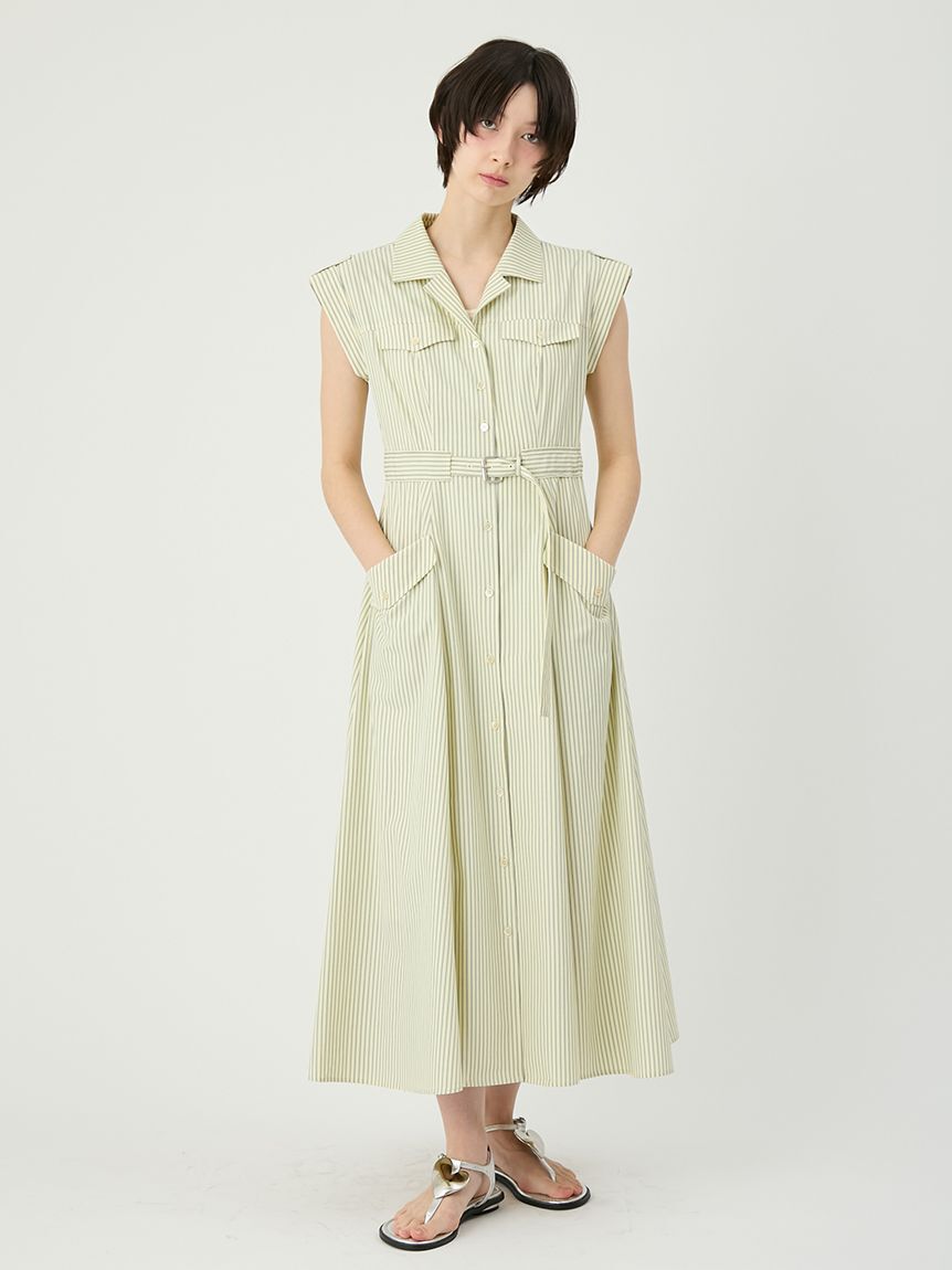 LILY BROWN「サファリディテールシャツワンピース」|ワンピース|STRIPE