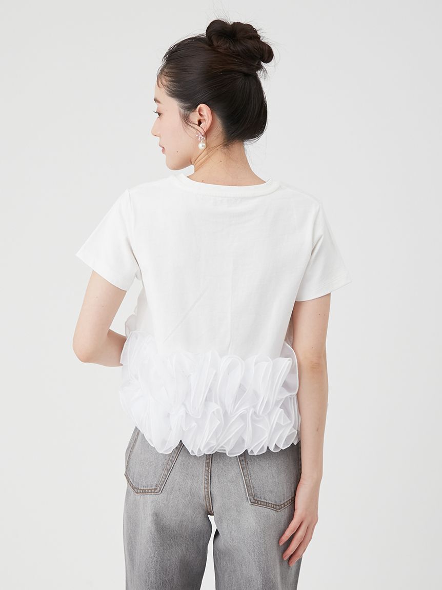 LILY BROWN「ボリュームフリルカットトップス」|Tシャツ・カットソー|