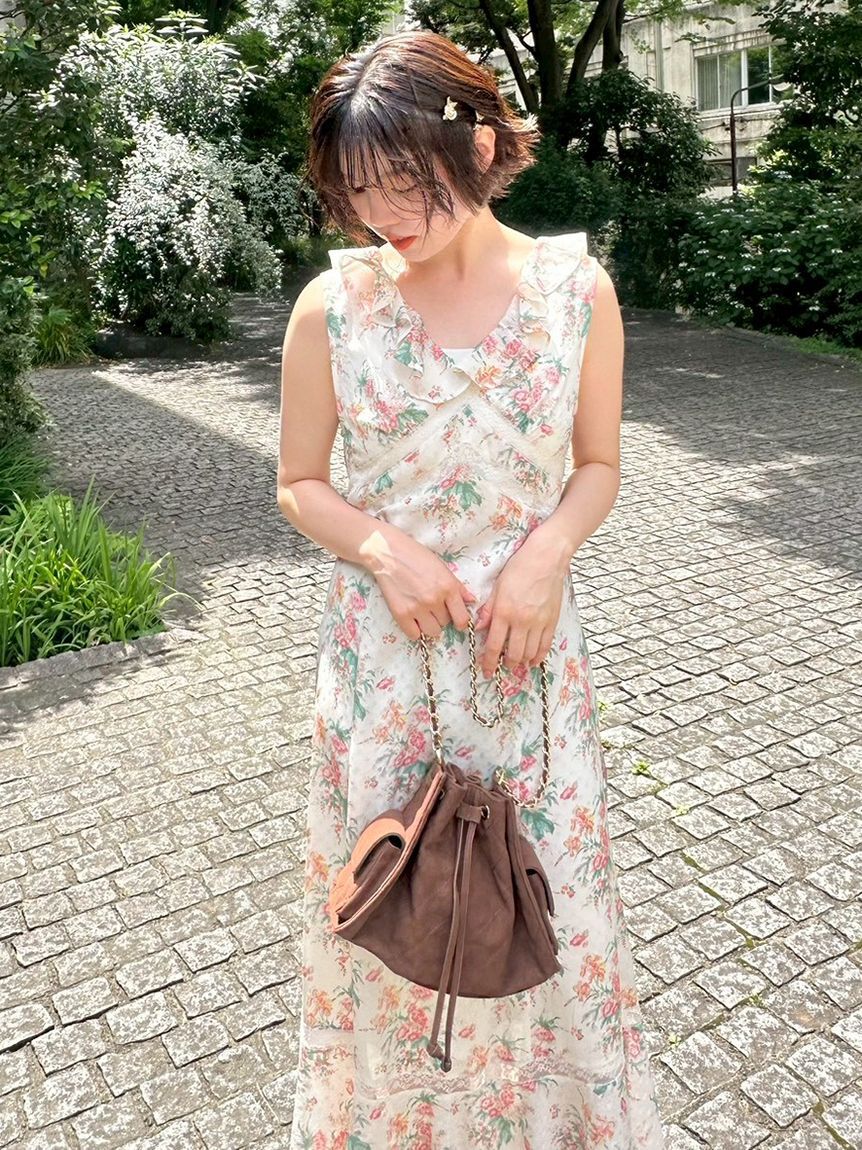 LILY BROWN「【LILY BROWN&times;ANNA SUI】フラワープリントワンピース」|ワンピース|