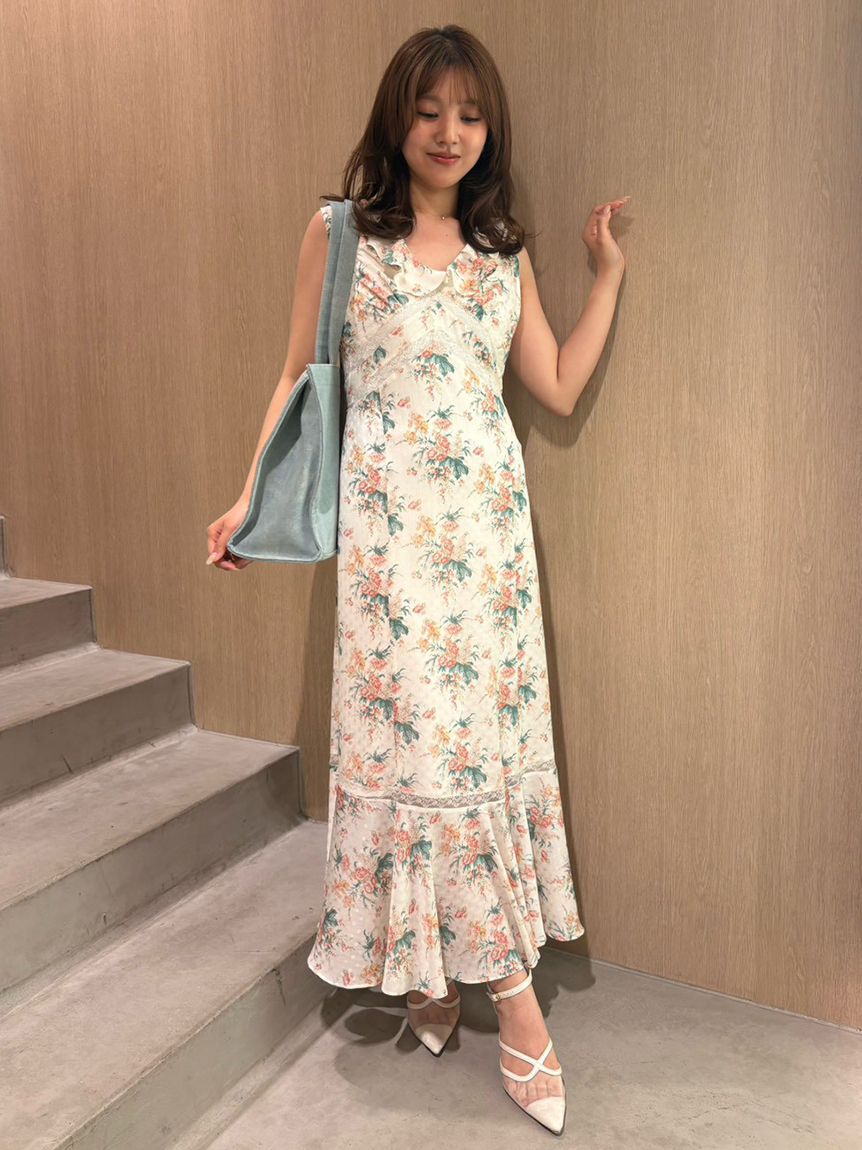 LILY BROWN「【LILY BROWN&times;ANNA SUI】フラワープリントワンピース」|ワンピース|
