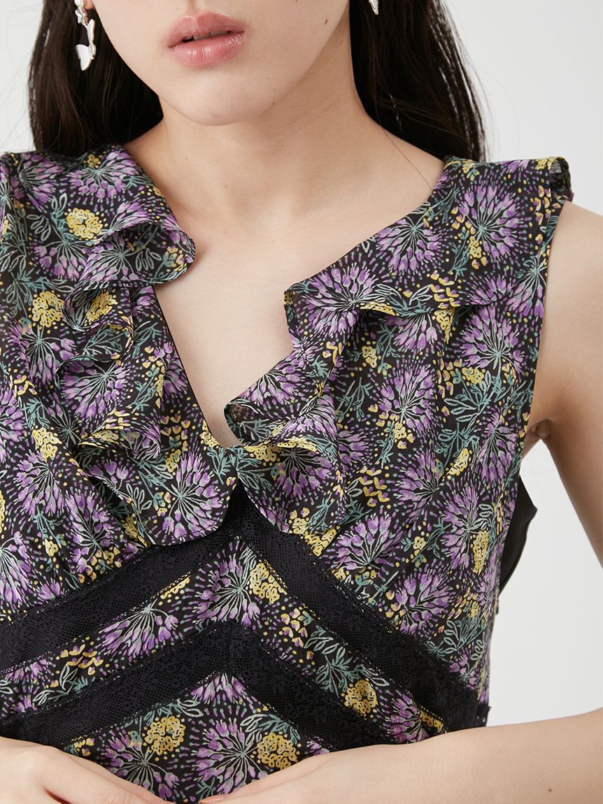 LILY BROWN「【LILY BROWN&times;ANNA SUI】フラワープリントワンピース」|ワンピース|