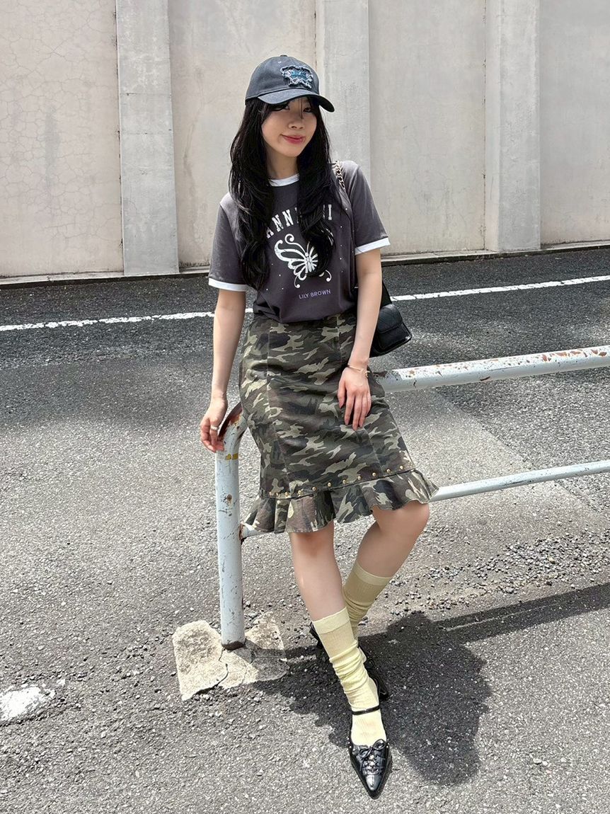LILY BROWN「【LILY BROWN&times;ANNA SUI】バタフライモチーフキャップ」|キャップ・キャスケット|