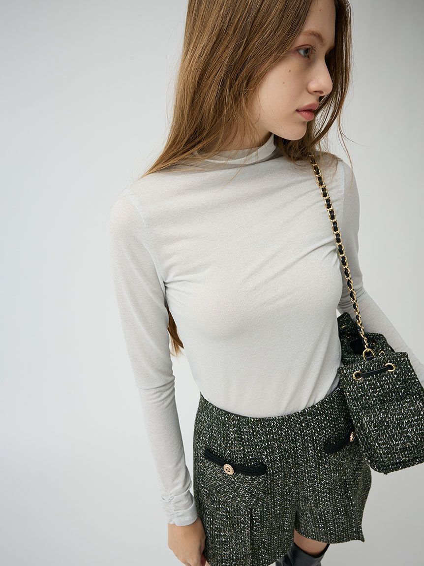 LILY BROWN「シアーベーシックカットトップス」|Tシャツ・カットソー|