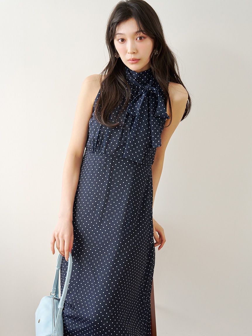 LILY BROWN「シフォンアメスリワンピース」|ワンピース|NVY