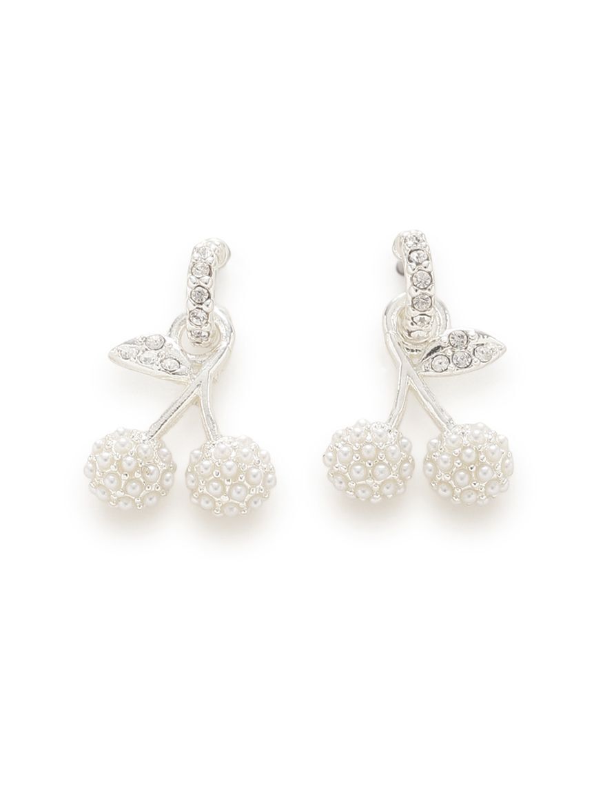 CELFORD「ビジューチェリーピアス」|ピアス|WHT
