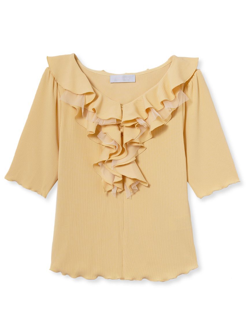 CELFORD「チュールドッキングリブカットソー」|Tシャツ・カットソー|YEL