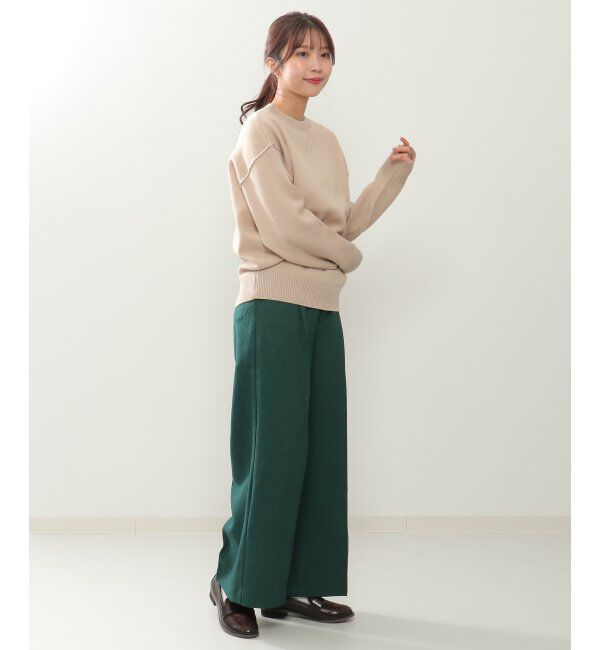 ikka「ウーリッシュフラノワイドパンツ」|その他|