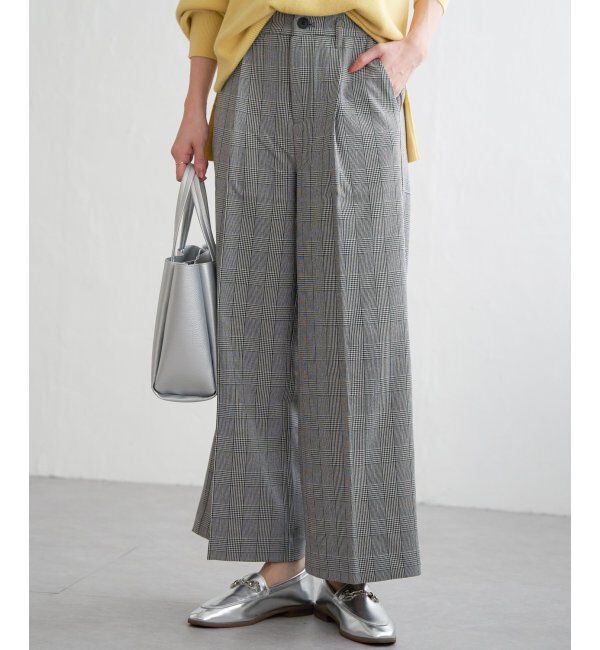 ikka「ウーリッシュフラノワイドパンツ」|その他|
