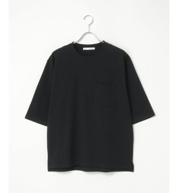ikka「ストレッチインレイ7分袖Tシャツ」|Tシャツ・カットソー|