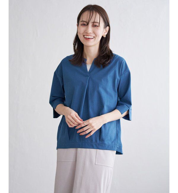 ikka「梨地ジョーゼットスキッパープルオーバー」|その他|