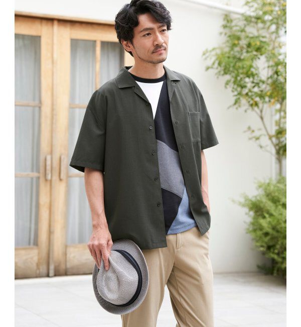 ikka「【セットアップ対応】Reflax(R) リラックスオープンカラーシャツ」|シャツ・ブラウス|