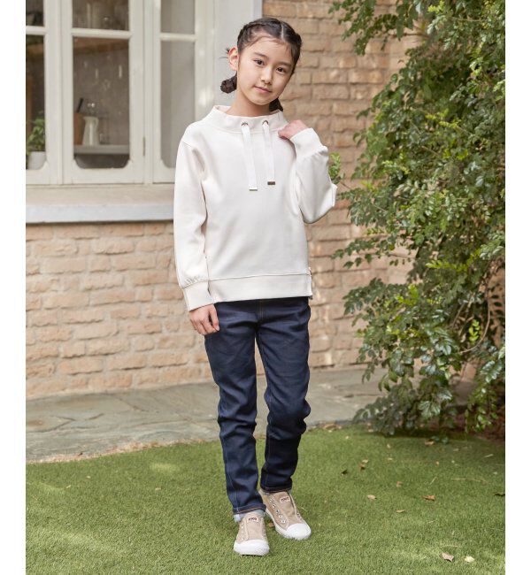 ikka kids「【親子コーデ】カノコダンボールサイドジップスピンドルプルオーバー（120~160cm）」|Tシャツ・カットソー|