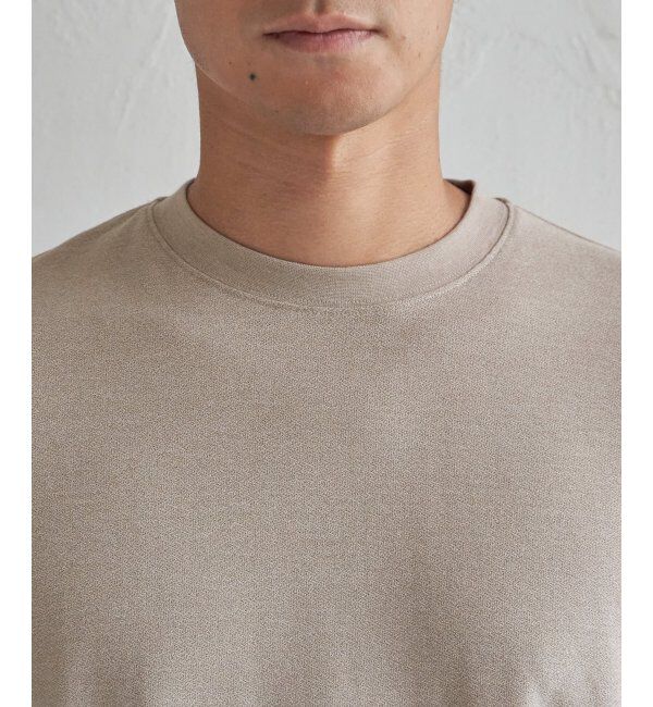 ikka「ドライ梨地七分袖Tシャツ」|Tシャツ・カットソー|