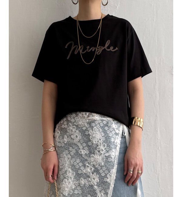 Lbc with Life「カラーコード刺繍ロゴTシャツ」|Tシャツ・カットソー|ブラック
