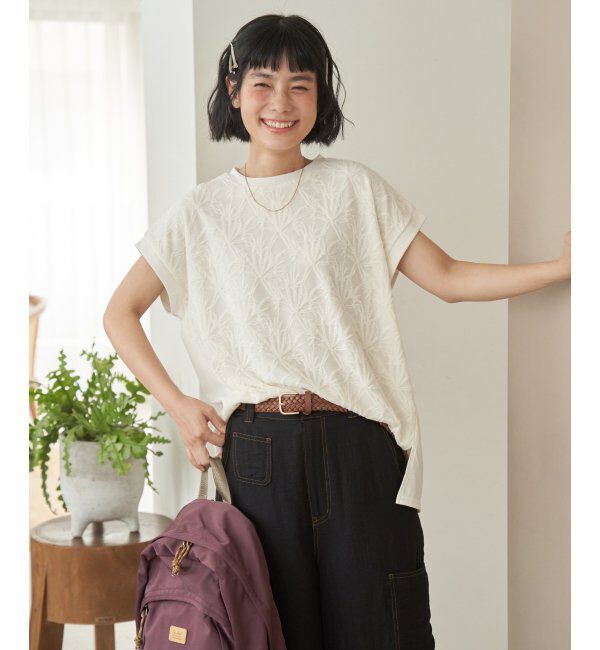 Lbc with Life「【お得だ値】フロントレース切り替えプルオーバー」|Tシャツ・カットソー|