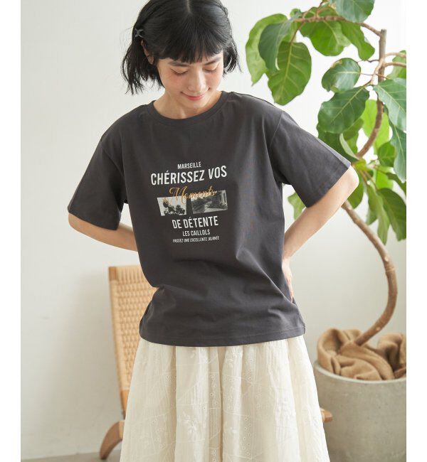 Lbc with Life「【接触冷感】フォトロゴTシャツ」|Tシャツ・カットソー|