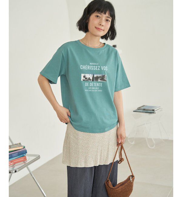 Lbc with Life「【接触冷感】フォトロゴTシャツ」|Tシャツ・カットソー|