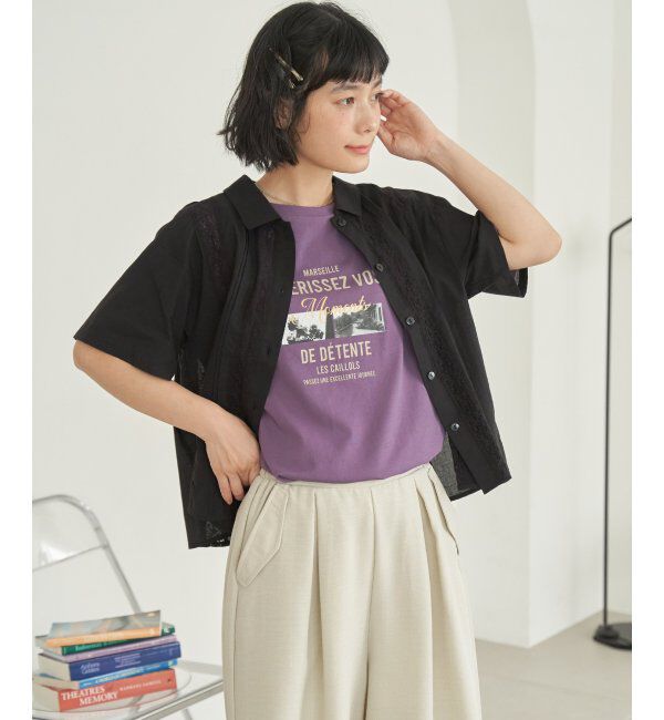 Lbc with Life「【接触冷感】フォトロゴTシャツ」|Tシャツ・カットソー|