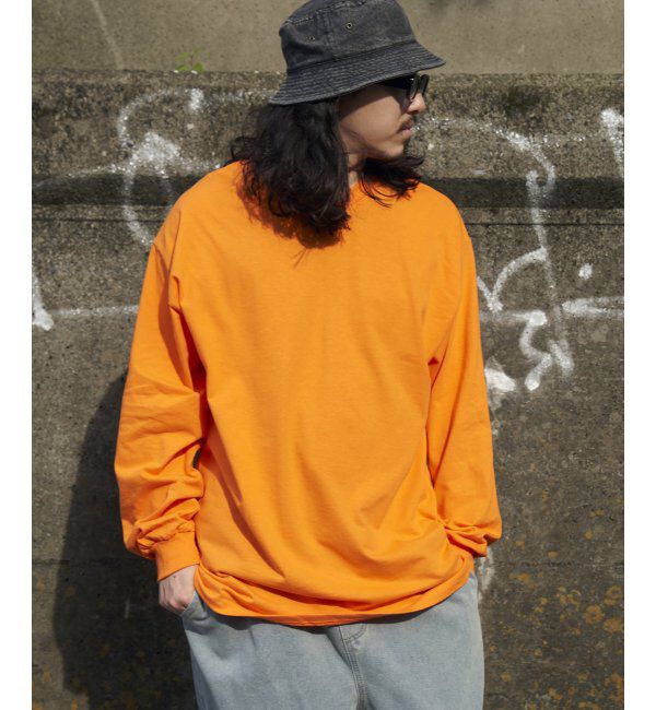 VENCE share style「【American Apparel】6.0oz USA COTTON ユニセックスロングスリーブＴ」|Tシャツ・カットソー|オレンジ