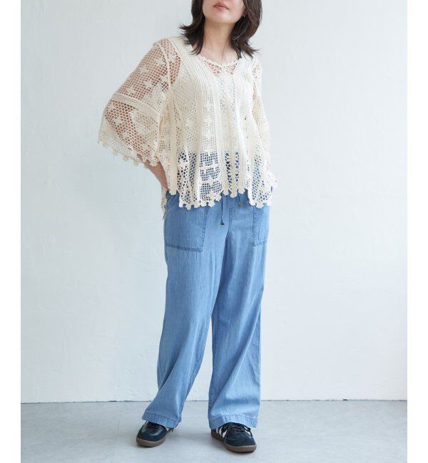 VENCE share style「かぎ編みトップス」|ニット・セーター|