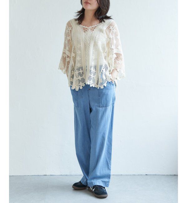 VENCE share style「かぎ編みトップス」|ニット・セーター|