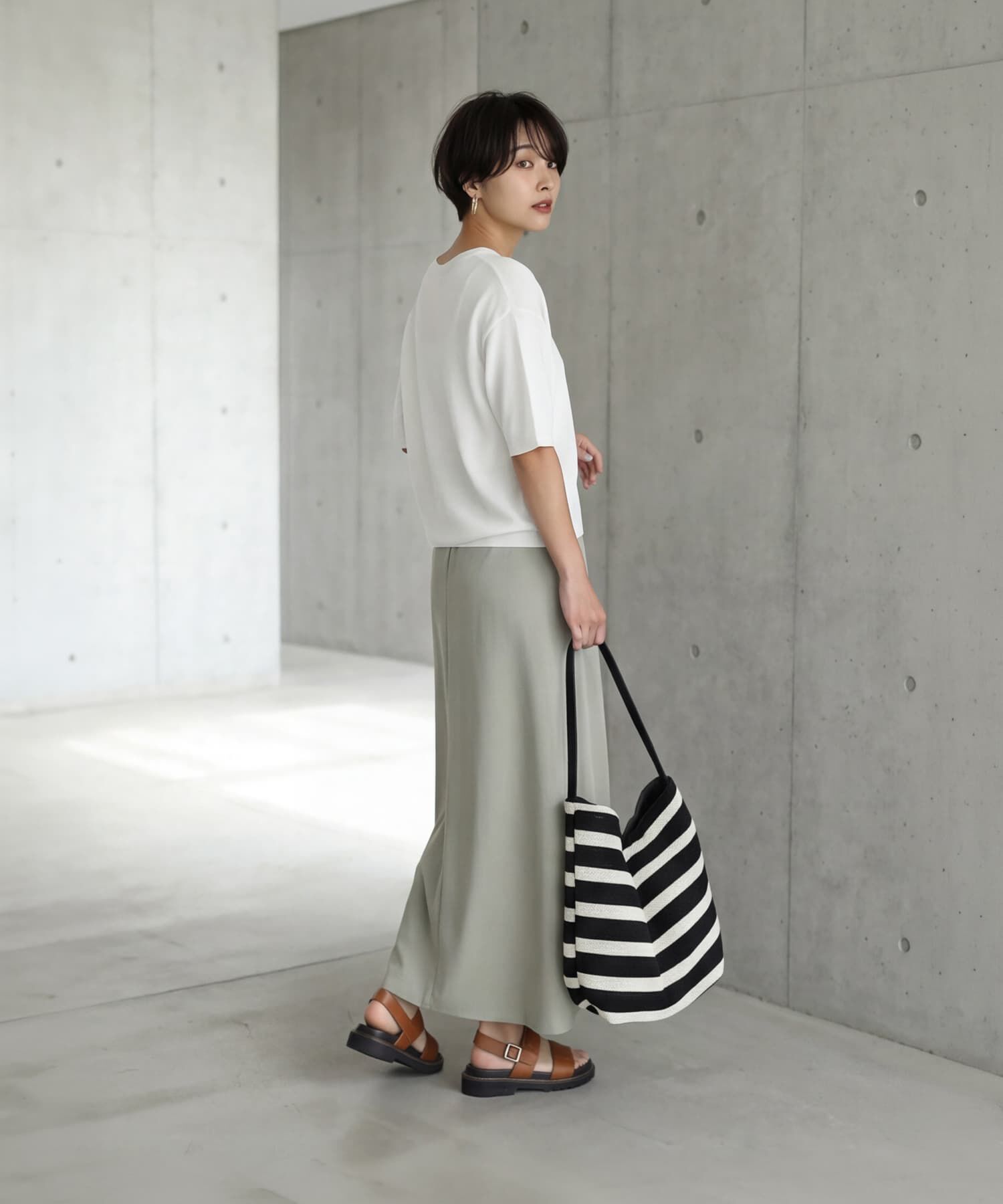 STYLE DELI「ボーダーメッシュショルダーバッグ」|ショルダー・メッセンジャー|