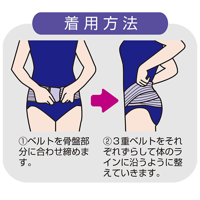 BACKYARD FAMILY「骨盤矯正ベルト 通販 骨盤矯正 コルセット 骨盤ベルト 産後 骨盤 安定 ベルト 3重 産後ケア」|その他|