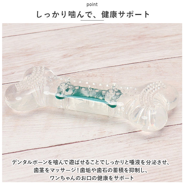 BACKYARD FAMILY「犬 デンタルトーイ M 通販 デンタルソフトボーン 噛む おもちゃ ROOP 歯磨き 犬のおもちゃ」|その他|