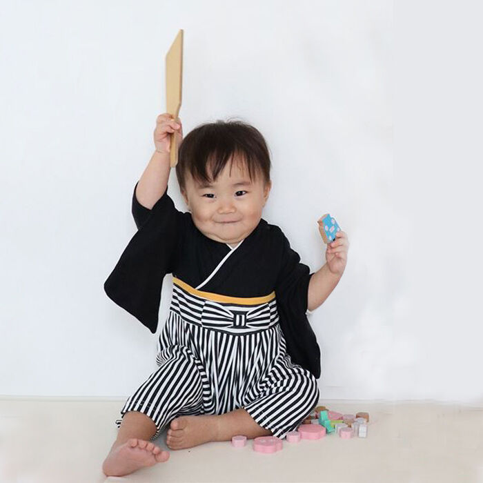 BACKYARD FAMILY「袴 ロンパース 男の子 通販 はかま ハカマ 赤ちゃん 100日祝い お宮参り 百日祝い」|その他ベビーウェア|