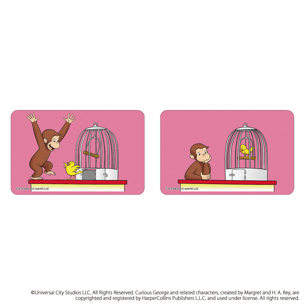 BACKYARD FAMILY「おさるのジョージ グッズ 通販 Curious George ステッカー まじかる百貨店ステッカー」|その他|