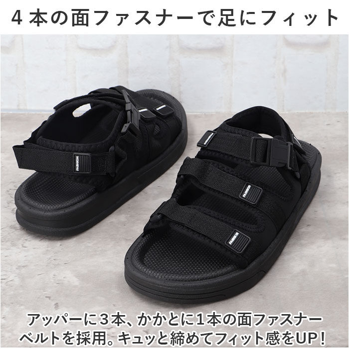 BACKYARD FAMILY「サンダル メンズ おしゃれ 厚底 通販 コンフォートサンダル スポーツサンダル ビーチサンダル」|サンダル|