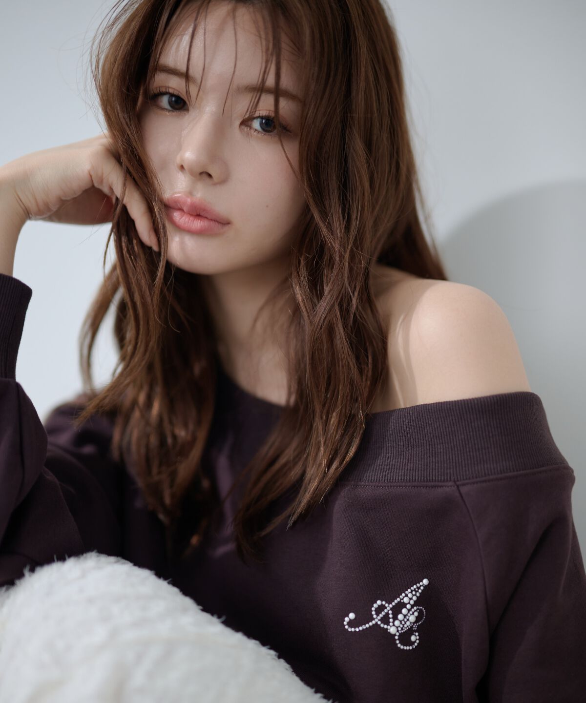アンドクチュール「サイドジップオフショルスウェットプルオーバー」|Tシャツ・カットソー|