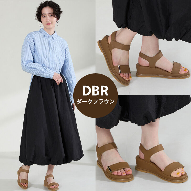 WA Oriental TRaffic「【 新色 追加 】ワンベルト クッション ウエッジ サンダル /52205 人気 トレンド 売れてる サンダル」|サンダル|