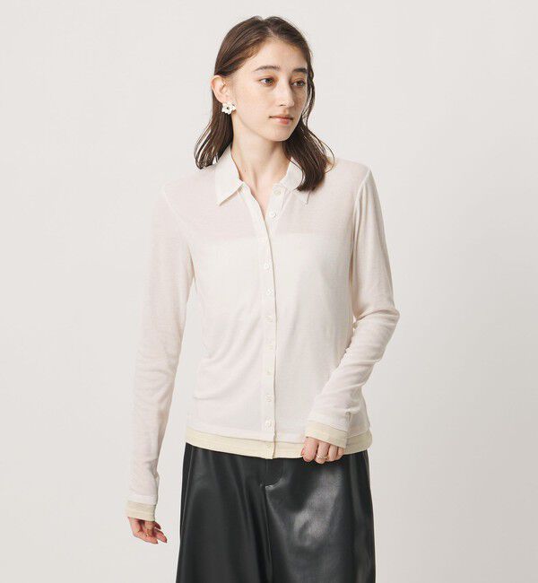 UNITED ARROWS「レイヤード カットソー カーディガン」|Tシャツ・カットソー|