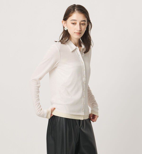 UNITED ARROWS「レイヤード カットソー カーディガン」|Tシャツ・カットソー|