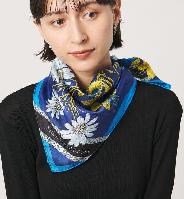 UNITED ARROWS「＜manipuri＞SILK 65&times;65 スカーフ 26FW」|バンダナ・スカーフ|