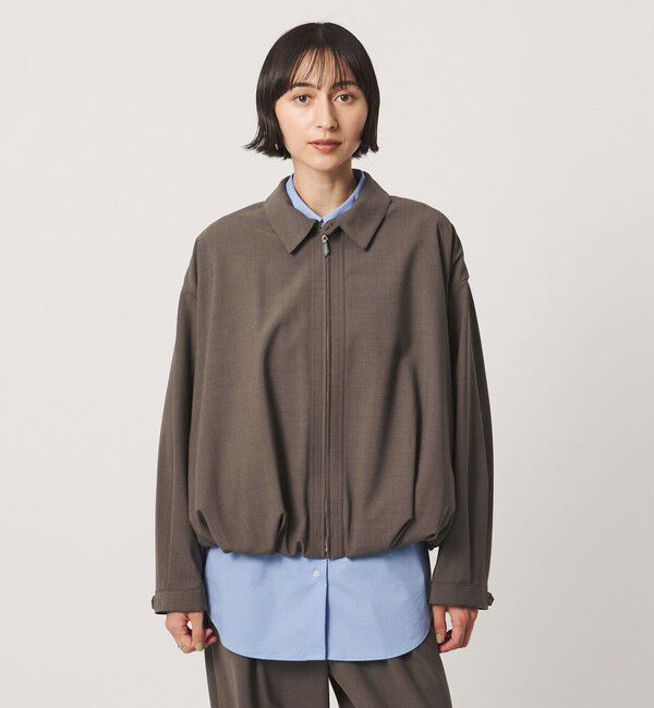UNITED ARROWS「T/W ジップアップ シャツ」|シャツ・ブラウス|