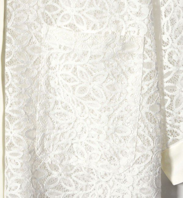 EMMEL REFINES「＜EMMEL REFINES＞EM ラッセルレース ショートスリーブ シャツ」|シャツ・ブラウス|