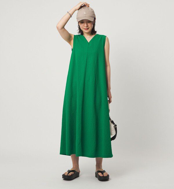 UNITED ARROWS green label relaxing「【WEB限定】＜at ease＞カラミ ノースリーブ ワンピース」|ワンピース|KELLY