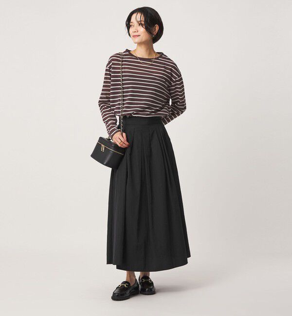 UNITED ARROWS green label relaxing「ナイロン タック フレア スカート」|フレア|