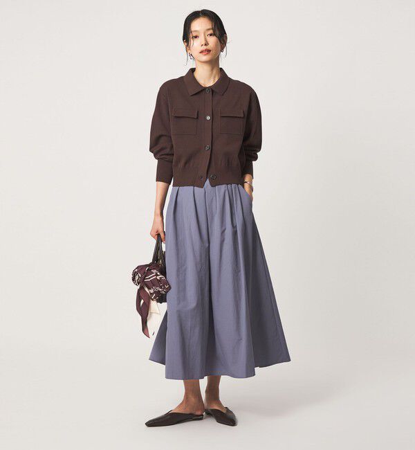 UNITED ARROWS green label relaxing「ナイロン タック フレア スカート」|フレア|