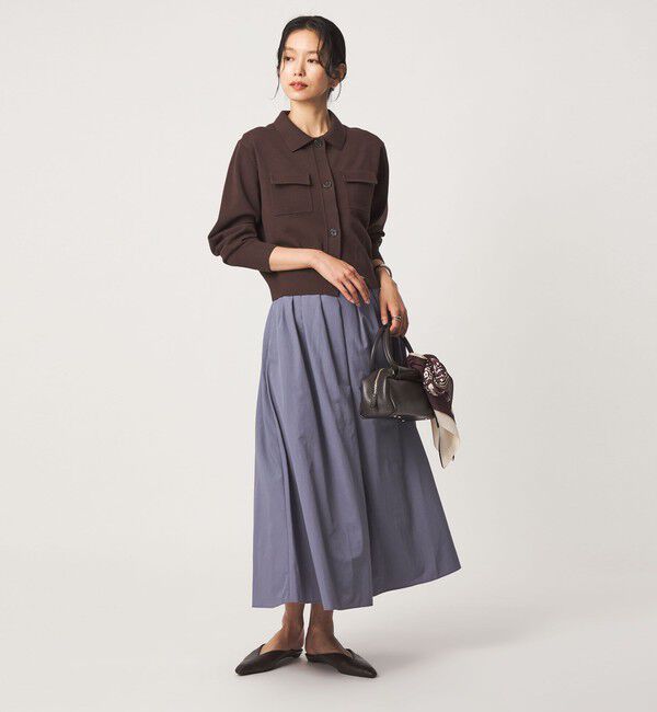 UNITED ARROWS green label relaxing「ナイロン タック フレア スカート」|フレア|