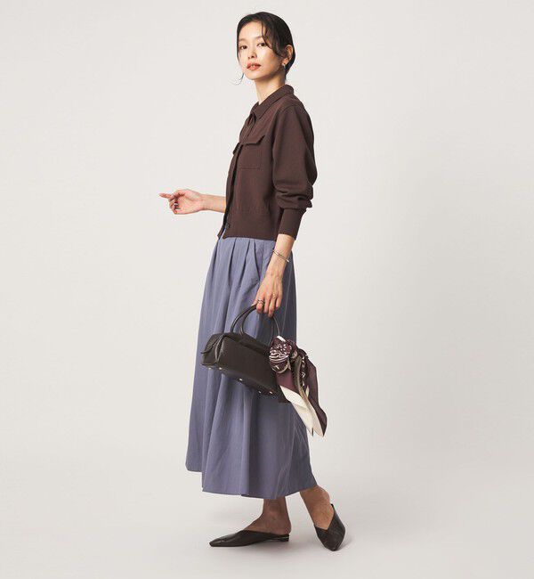 UNITED ARROWS green label relaxing「ナイロン タック フレア スカート」|フレア|