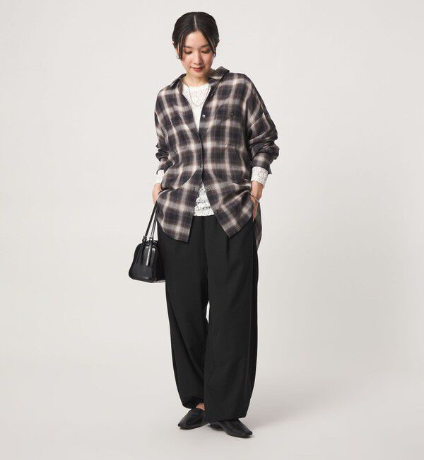 UNITED ARROWS green label relaxing「【WEB限定】＜at ease＞ バルーン パンツ マシンウォッシャブル ストレッチ 帯電防止」|その他|