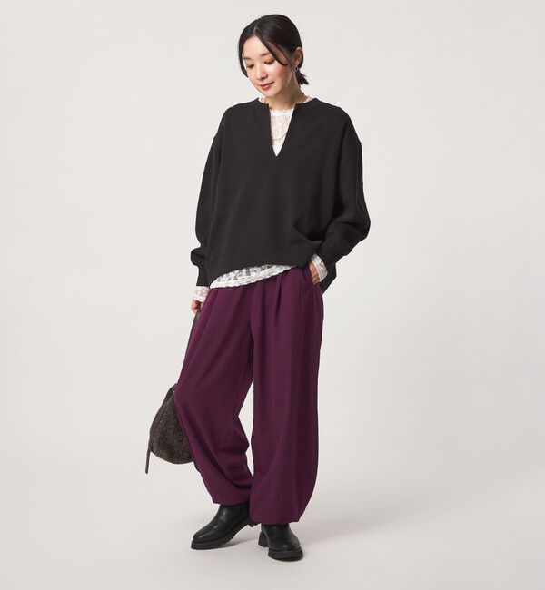 UNITED ARROWS green label relaxing「【WEB限定】＜at ease＞ バルーン パンツ マシンウォッシャブル ストレッチ 帯電防止」|その他|
